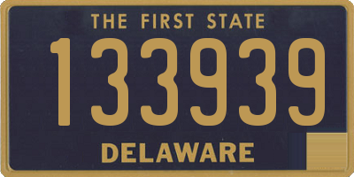 DE license plate 133939