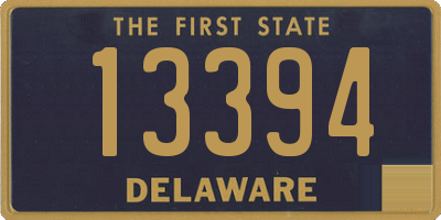 DE license plate 13394