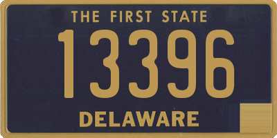 DE license plate 13396