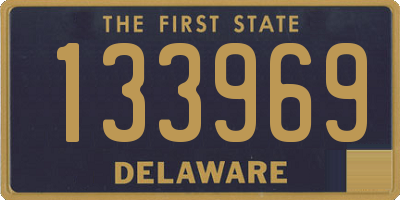 DE license plate 133969