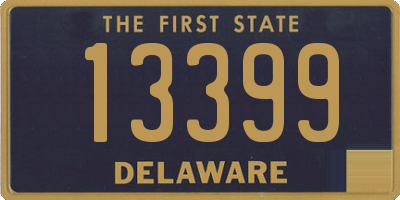 DE license plate 13399