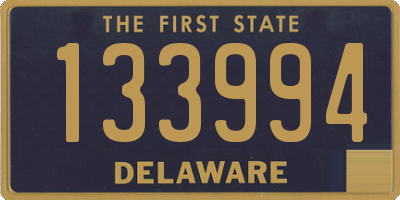 DE license plate 133994