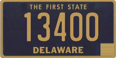 DE license plate 13400