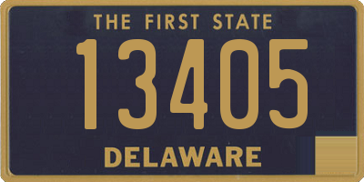 DE license plate 13405