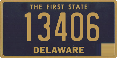 DE license plate 13406