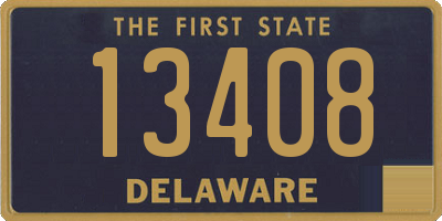 DE license plate 13408