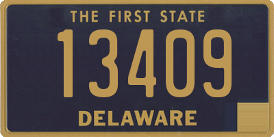 DE license plate 13409