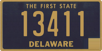 DE license plate 13411