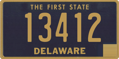 DE license plate 13412