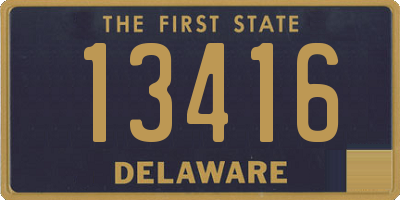 DE license plate 13416