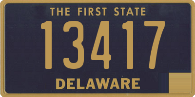 DE license plate 13417