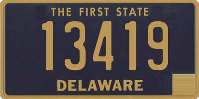 DE license plate 13419