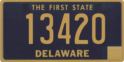 DE license plate 13420