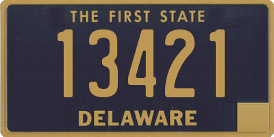 DE license plate 13421