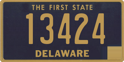 DE license plate 13424