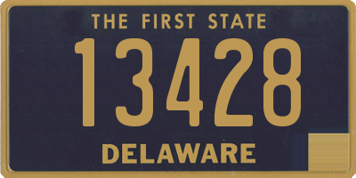 DE license plate 13428