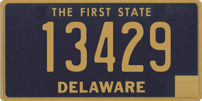 DE license plate 13429