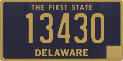 DE license plate 13430