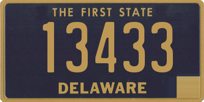 DE license plate 13433