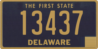 DE license plate 13437