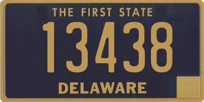 DE license plate 13438