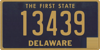 DE license plate 13439