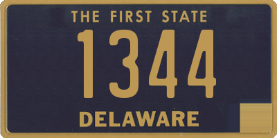 DE license plate 1344