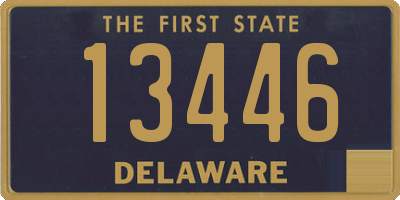 DE license plate 13446