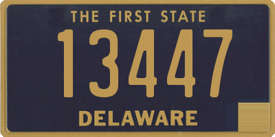 DE license plate 13447