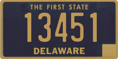 DE license plate 13451