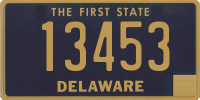 DE license plate 13453