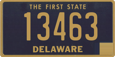 DE license plate 13463