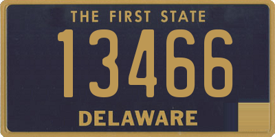 DE license plate 13466