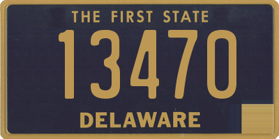 DE license plate 13470