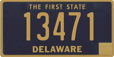 DE license plate 13471