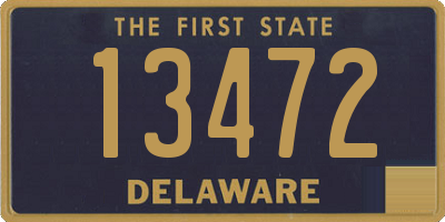 DE license plate 13472