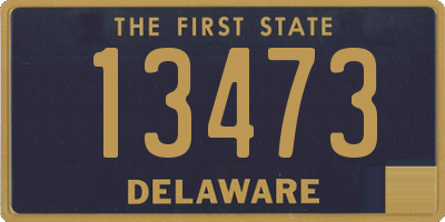 DE license plate 13473