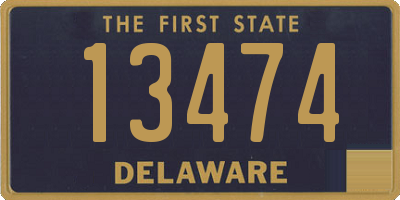 DE license plate 13474