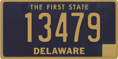 DE license plate 13479