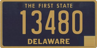 DE license plate 13480