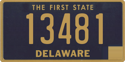 DE license plate 13481