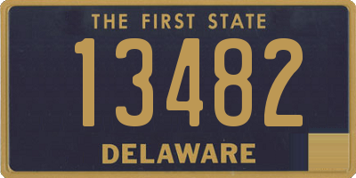 DE license plate 13482