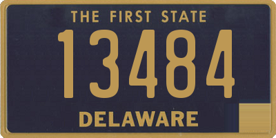 DE license plate 13484