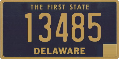 DE license plate 13485