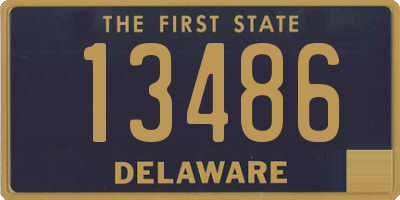 DE license plate 13486