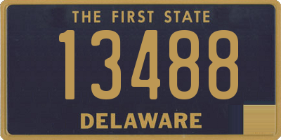 DE license plate 13488