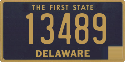 DE license plate 13489