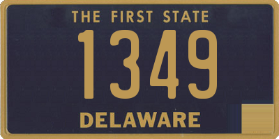 DE license plate 1349