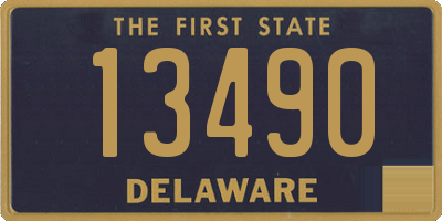 DE license plate 13490