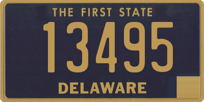 DE license plate 13495